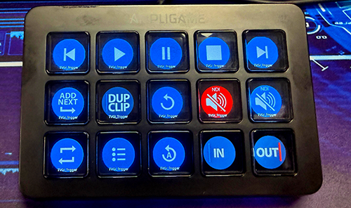 FIFINE controller configured for TVGI Playout shortcuts